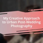 My Creative Approach to Urban Post-Wedding Photography